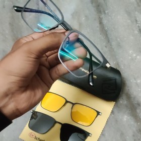 Pure Titanium club master metal magnetic clip-on Eyeglasses | bchashmavala photo review