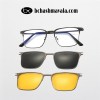 Pure Titanium club master metal magnetic clip-on Eyeglasses | bchashmavala